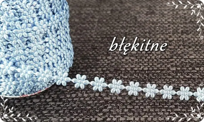 TAŚMA, KWIATKI ATŁASOWE 0,5 cm