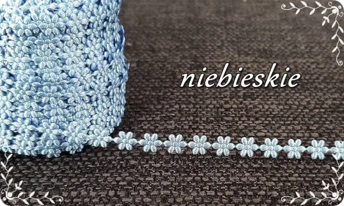 TAŚMA, KWIATKI ATŁASOWE 0,5 cm