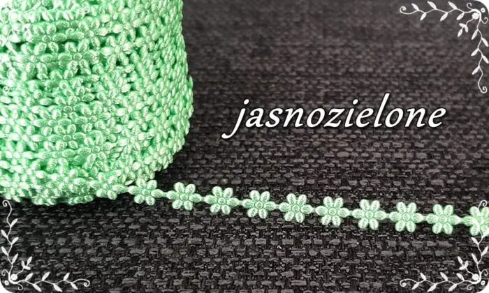 TAŚMA, KWIATKI ATŁASOWE 0,5 cm