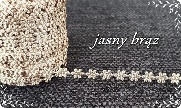 TAŚMA, KWIATKI ATŁASOWE 0,5 cm