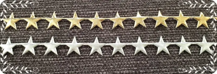 APLIKACJE NA TAŚMIE - GWIAZDKI