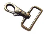 Masywny karabińczyk metalowy 40mm STARE ZŁOTO (RF178)