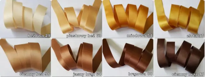 WSTĄŻKA SATYNOWA 25 mm DWUSTRONNA - SUPER JAKOŚĆ