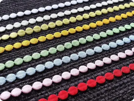 APLIKACJE ATŁASOWE KROPKI MAŁE 6 mm