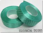 Wstążka SATYNOWA w KROPKI 12mm NA METRY
