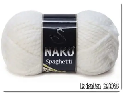 Włóczka Nako SPAGHETTI 100g/60m - akryl + wełna