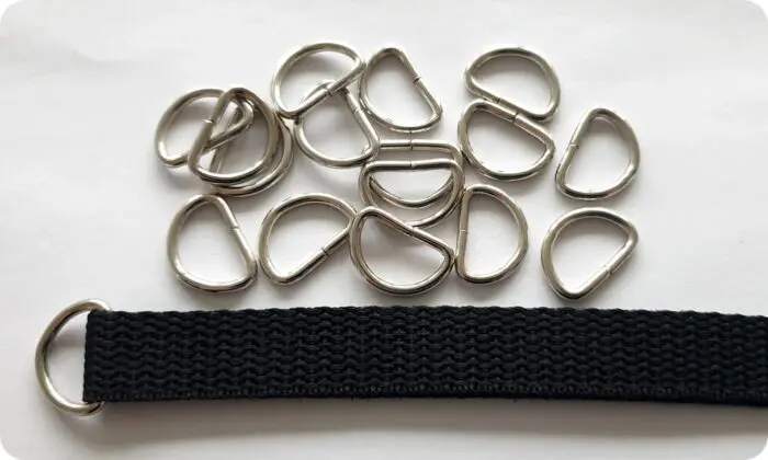 Półkola metalowe SREBRNE 15mm