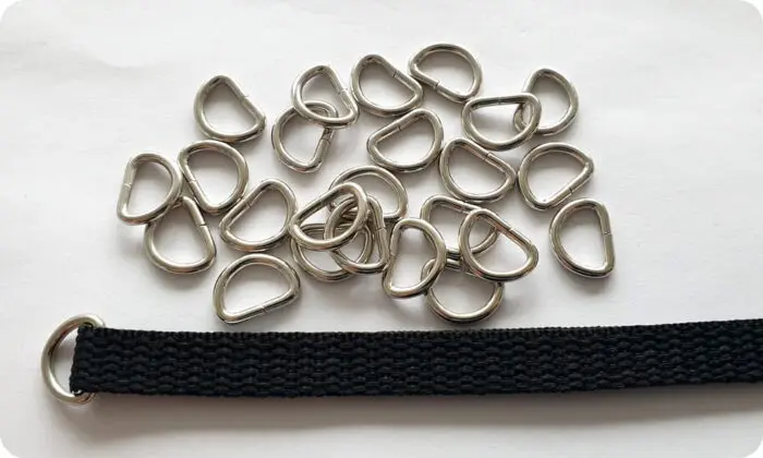 Półkola metalowe SREBRNE 10mm