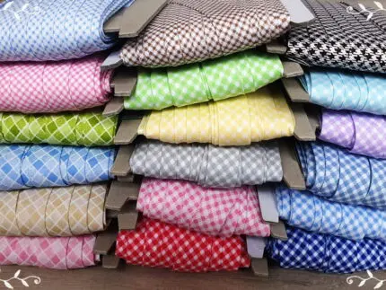 Lamówka BAWEŁNIANA w KRATKĘ 18mm