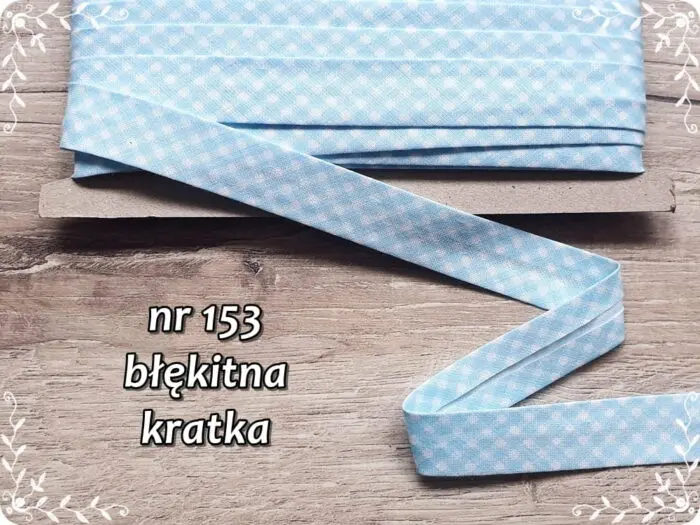 Lamówka BAWEŁNIANA w KRATKĘ 18mm