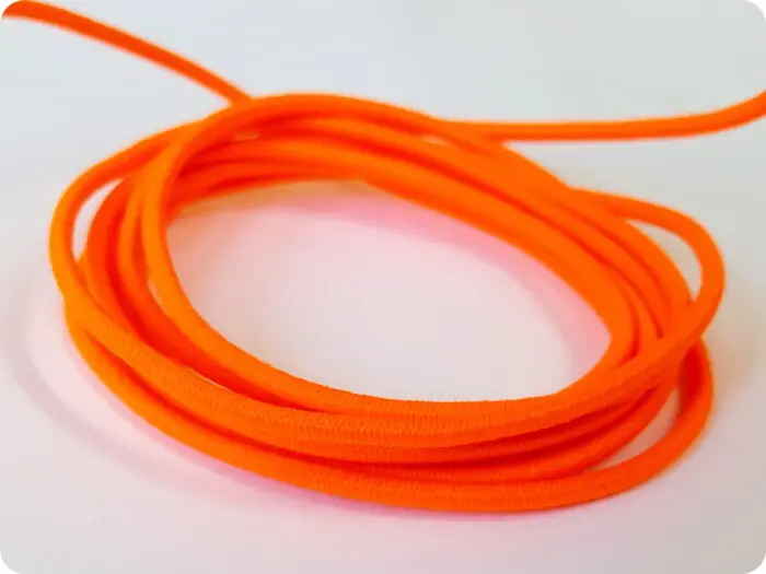 GUMA OKRĄGŁA 2mm NEONOWA