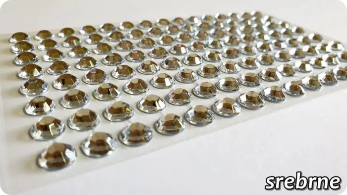 Kryształki samoprzylepne 8mm/ 96-120szt