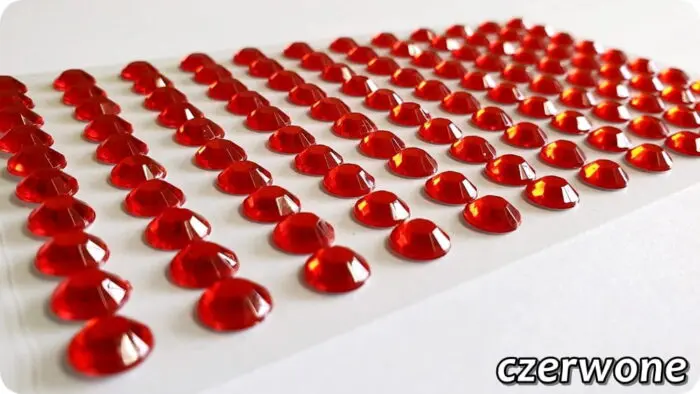 Kryształki samoprzylepne 8mm/ 96-120szt