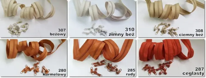 ZAMEK taśma suwakowa 3mm na metry