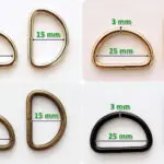 Półkola metalowe 25mm