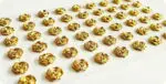 RÓŻYCZKI SAMOPRZYLEPNE 10mm ZŁOTE 54szt