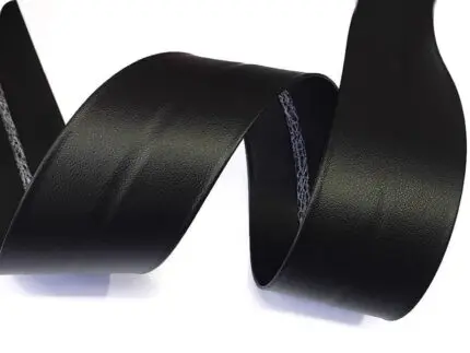 Lamówka SKÓROPODOBNA CZARNA 40mm