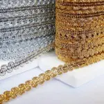 Taśma ozdobna tapicerska metalizowana 9mm (TRB-9)