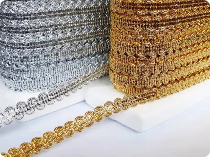 Taśma ozdobna tapicerska metalizowana 9mm (TRB-9)