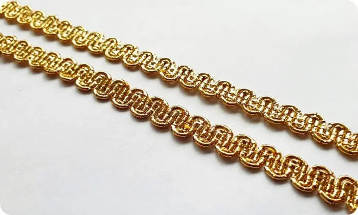 Taśma ozdobna tapicerska metalizowana 9mm (TRB-9)