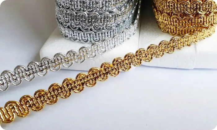 Taśma ozdobna tapicerska metalizowana 9mm (TRB-9)