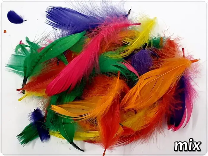 PIÓRKA DEKORACYJNE 150 SZTUK - 10 g