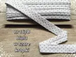 Lamówka BAWEŁNIANA w KROPKI 25mm