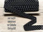 Lamówka BAWEŁNIANA w KROPKI 25mm