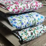 Lamówka BAWEŁNIANA w KWIATKI 25mm