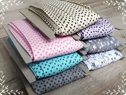 Lamówka BAWEŁNIANA w GWIAZDKI 25mm