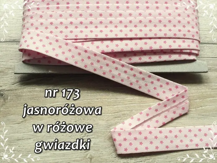 Lamówka BAWEŁNIANA w GWIAZDKI 25mm