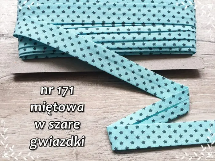 Lamówka BAWEŁNIANA w GWIAZDKI 25mm