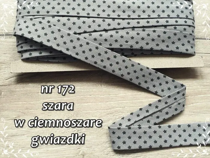 Lamówka BAWEŁNIANA w GWIAZDKI 25mm