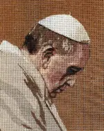 Kanwa z nadrukiem PAPIEŻ FRANCISZEK (3307)