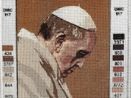 Kanwa z nadrukiem PAPIEŻ FRANCISZEK (3307)