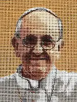 Kanwa z nadrukiem PAPIEŻ FRANCISZEK (3310)