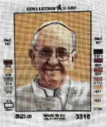 Kanwa z nadrukiem PAPIEŻ FRANCISZEK (3310)