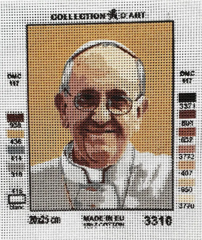 Kanwa z nadrukiem PAPIEŻ FRANCISZEK (3310)
