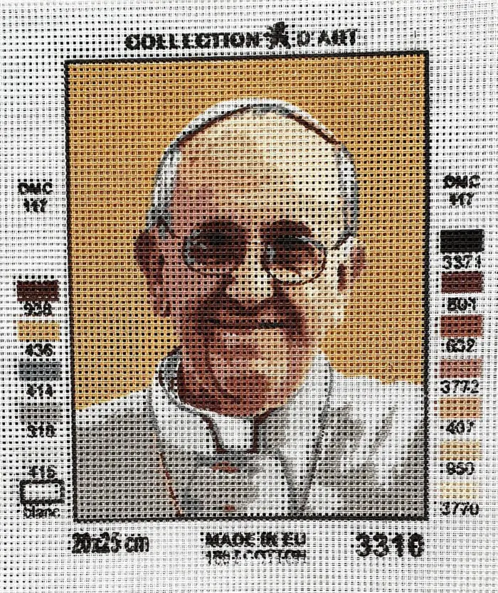 Kanwa z nadrukiem PAPIEŻ FRANCISZEK (3310)