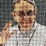 Kanwa z nadrukiem PAPIEŻ FRANCISZEK (3309)