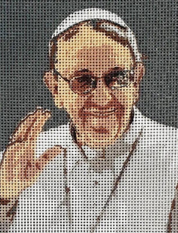 Kanwa z nadrukiem PAPIEŻ FRANCISZEK (3309)