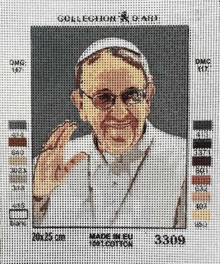 Kanwa z nadrukiem PAPIEŻ FRANCISZEK (3309)