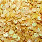 CEKINY 6 mm (8) ŻÓŁTE SŁONECZNE