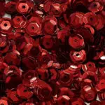 CEKINY 6 mm (10) CZERWONE