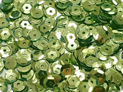 CEKINY 6 mm (23) JASNOZIELONE