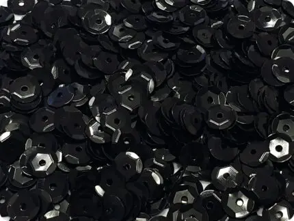 CEKINY 6 mm (27) CZARNE