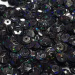 CEKINY 6 mm (28) CZARNE OPALIZUJĄCE