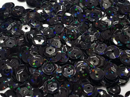 CEKINY 6 mm (28) CZARNE OPALIZUJĄCE