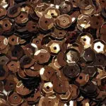 CEKINY 6 mm (25) BRĄZOWE