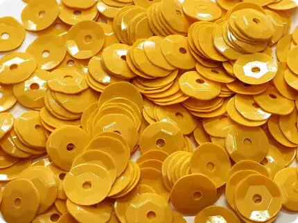 CEKINY 8 mm (12) POMARAŃCZOWE